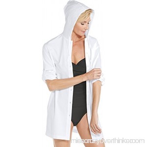 Coolibar UPF 50+ Women's Beach Shirt Sun Protective XX-Large- White B0052OTCBM